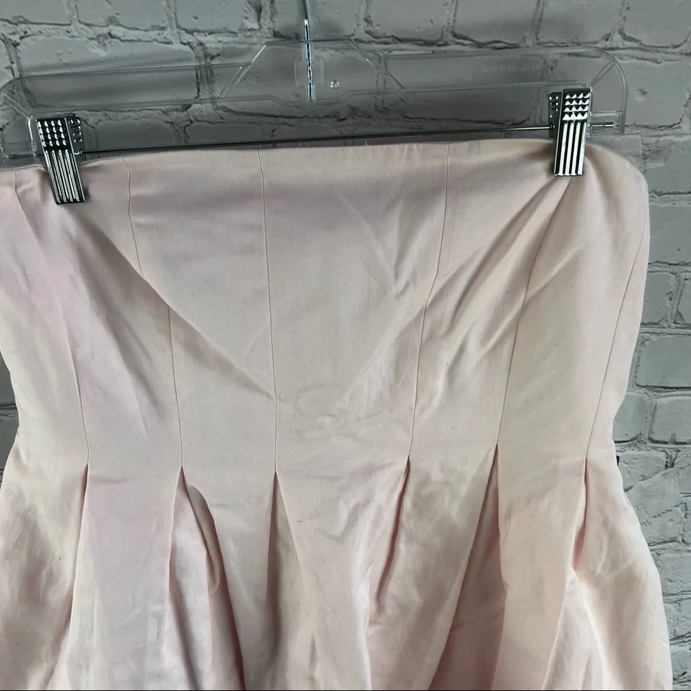 J CREW NWT Pink Stripe Strapless Dress